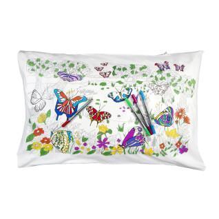 Children's coloring and learning pillowcase - butterfly Eat Sleep Doodle [size 75x50 cm]
