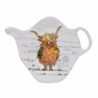 Tea bag holder Scottish cow Kiub Kook