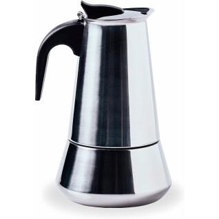 4-cup stainless steel coffeemaker Lacor 18/10