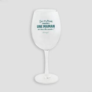 Wine glass - dry or fruity, a toast to a successful mother Mr. Wonderful