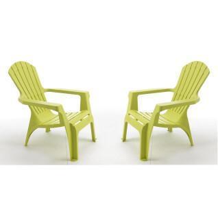Set of 2 armchairs Wilsa Garden Adirondack